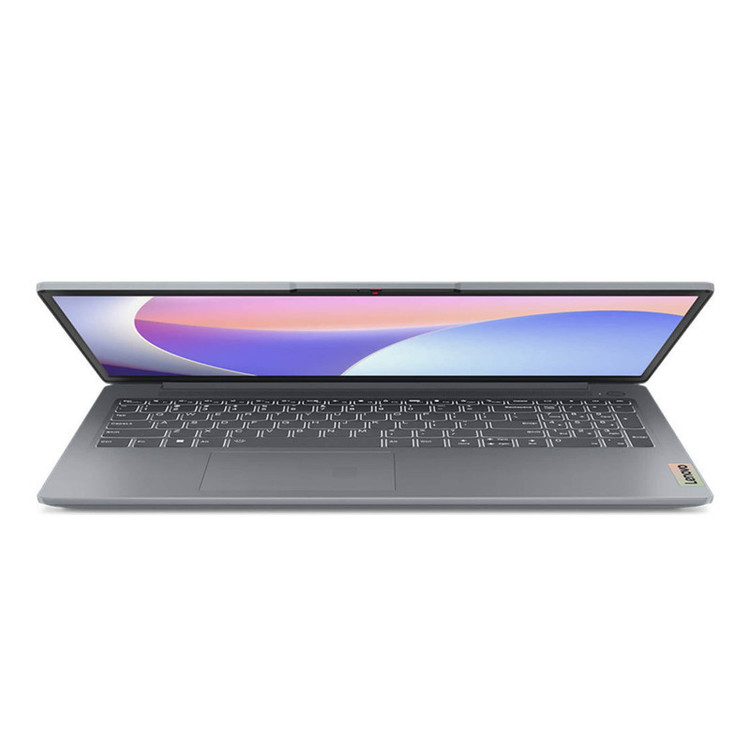 محصول نمونه تستی لپتاپ لنوو مدل IdeaPad Slim 3 15AMN8 با پردازنده Ryzen 3-7320U، رم LPDDR5 8GB با فرکانس 5500MHz، حافظه SSD با ظرفیت 512GB، نمایشگر 15.6 اینچ TN با وضوح Full HD