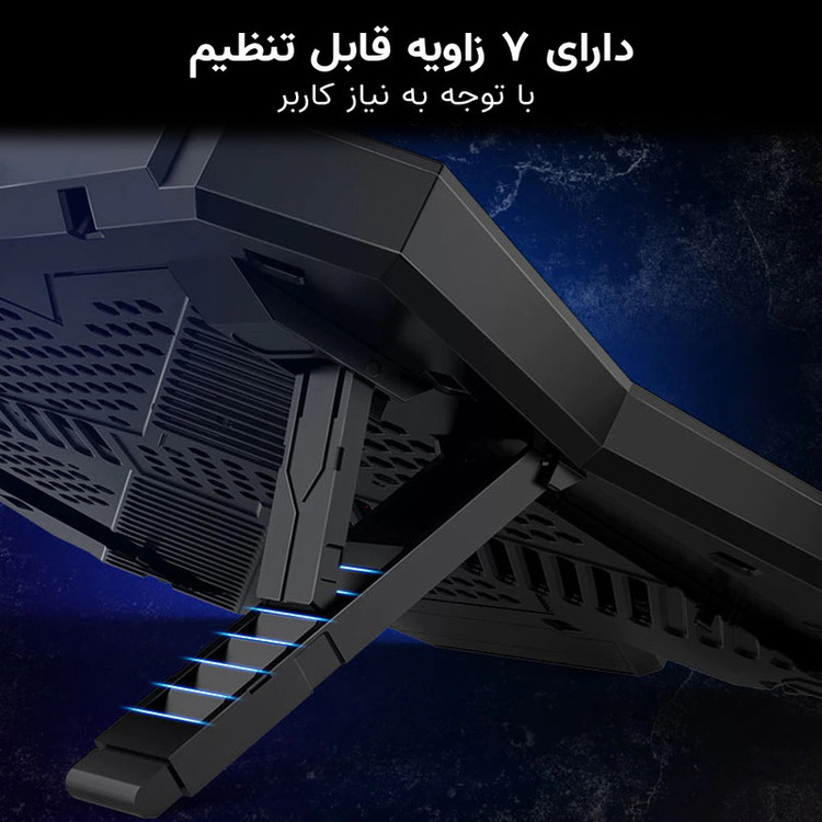 محصول نمونه تستی پایه خنک کننده لپ تاپ کول کلد مدل K40